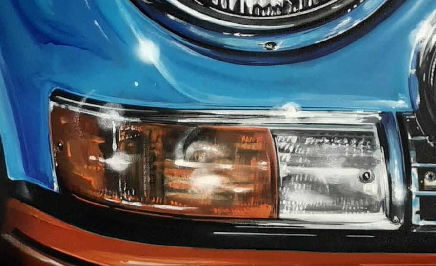 PORSCHE 911 2.7 RS - PEINTURE AUTOMOBILE A L'ACRYLIQUE