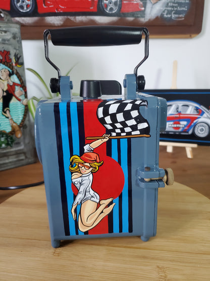 VINTAGE CUSTOMISED SNCF LAMP - AUTOMOTIVE LIGHTING OBJECT