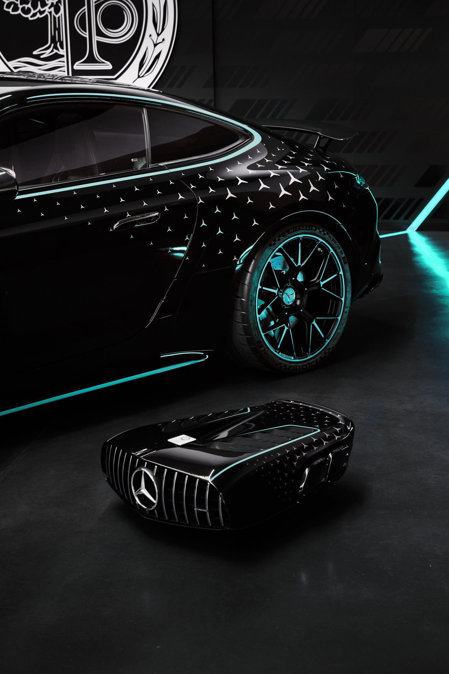 MERCEDES AMG PERFORMANCE LUXURY AUDIO SPEAKER - AUTOMOTIVE DECORATION