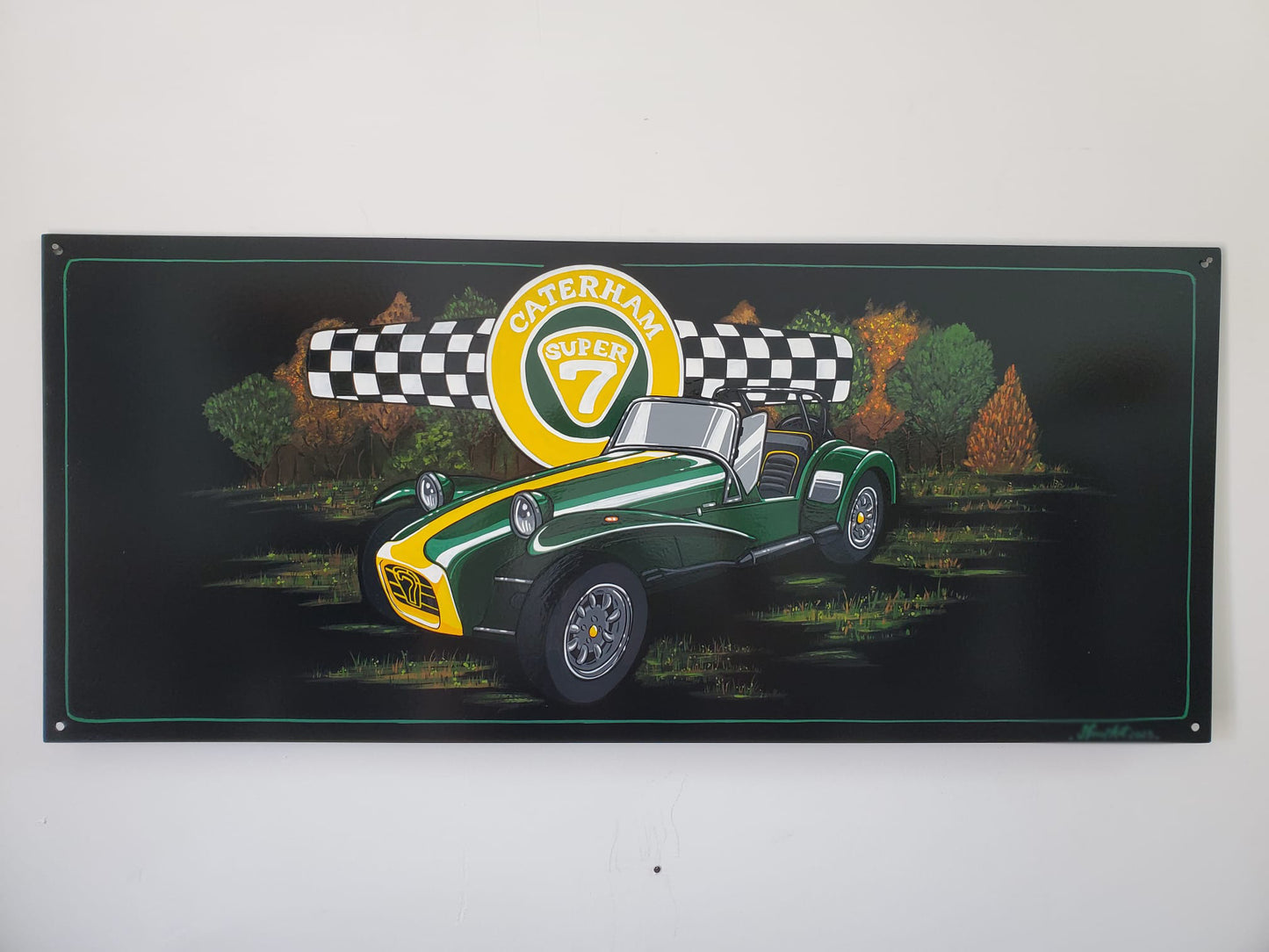 CUSTOMISED AUTOMOTIVE PAINTED METAL PLATE - AUTOMOTIVE DECORATION