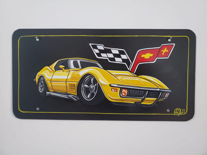 CUSTOMISED AUTOMOTIVE PAINTED METAL PLATE - AUTOMOTIVE DECORATION