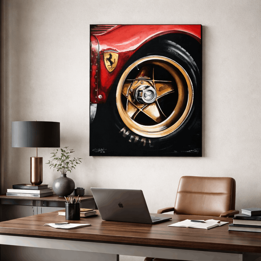 FERRARI 330 P3 - AUTOMOTIVE ACRYLIC PAINTING