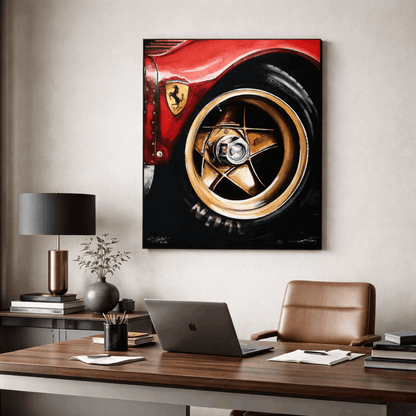 FERRARI 330 P3 - AUTOMOTIVE ACRYLIC PAINTING