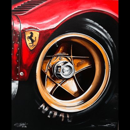 FERRARI 330 P3 - PEINTURE AUTOMOBILE A L'ACRYLIQUE