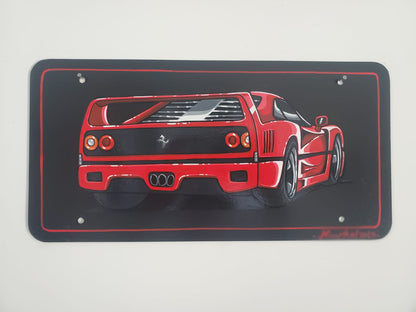 CUSTOMISED AUTOMOTIVE PAINTED METAL PLATE - AUTOMOTIVE DECORATION