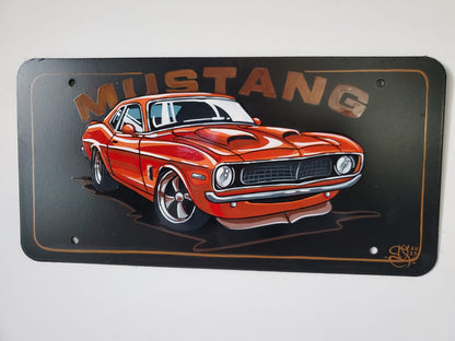 CUSTOMISED AUTOMOTIVE PAINTED METAL PLATE - AUTOMOTIVE DECORATION