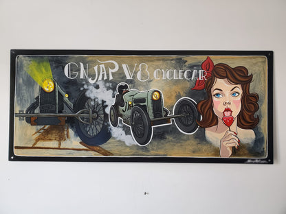 CUSTOMISED AUTOMOTIVE PAINTED METAL PLATE - AUTOMOTIVE DECORATION