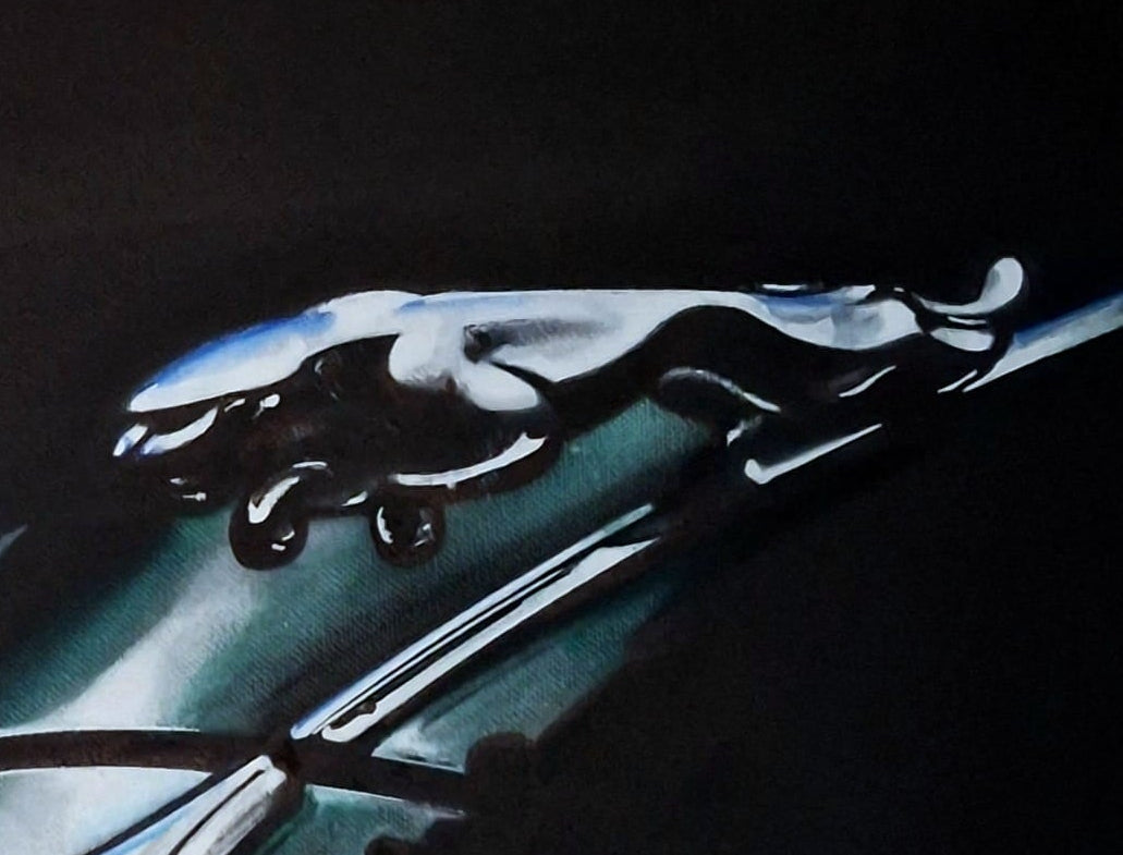 JAGUAR MKII 2.4L - AUTOMOTIVE ACRYLIC PAINTING