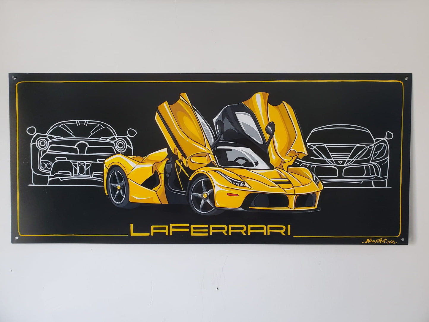 CUSTOMISED AUTOMOTIVE PAINTED METAL PLATE - AUTOMOTIVE DECORATION