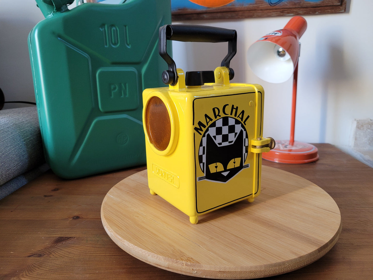 VINTAGE CUSTOMISED SNCF LAMP - AUTOMOTIVE LIGHTING OBJECT