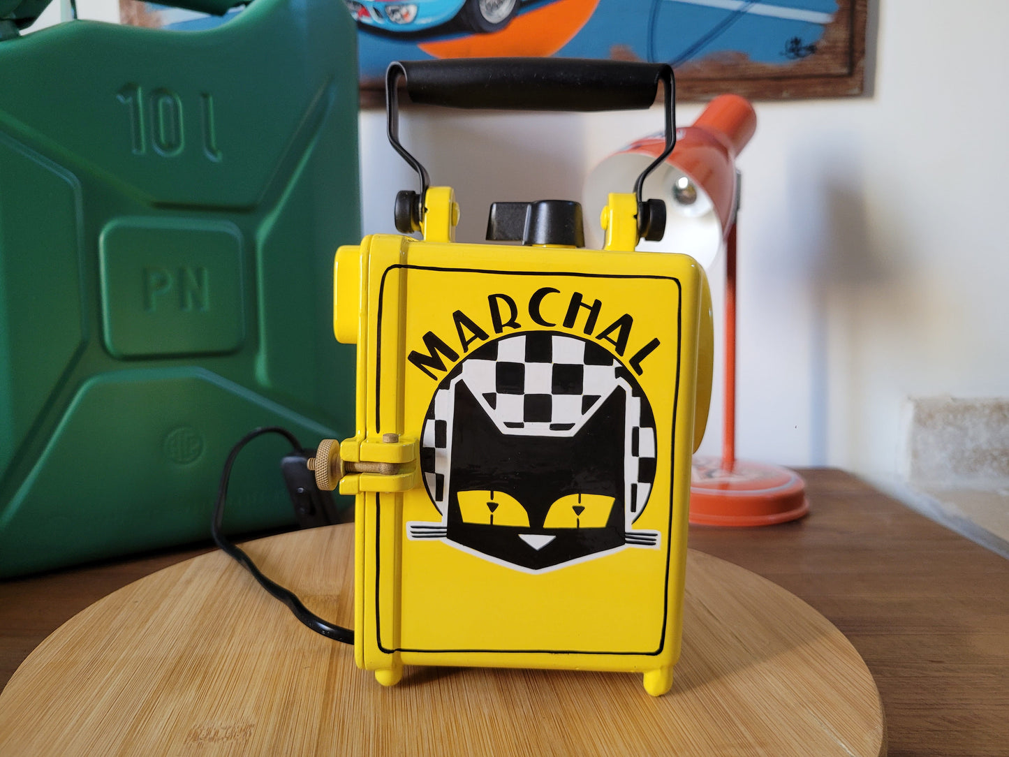 VINTAGE CUSTOMISED SNCF LAMP - AUTOMOTIVE LIGHTING OBJECT