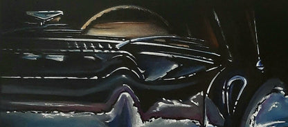 MERCEDES 300 SL - AUTOMOTIVE ACRYLIC PAINTING