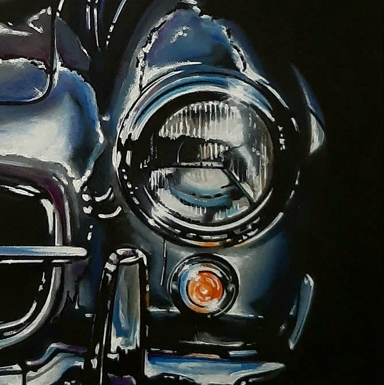 MERCEDES 300 SL - AUTOMOTIVE ACRYLIC PAINTING