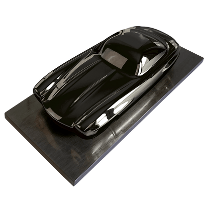 MERCEDES 300 SL EVOCATION - GOLD-PLATED HANDCRAFTED AUTOMOTIVE SCULPTURE