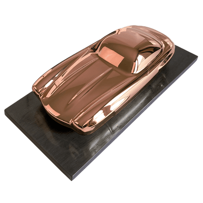 MERCEDES 300 SL EVOCATION - GOLD-PLATED HANDCRAFTED AUTOMOTIVE SCULPTURE