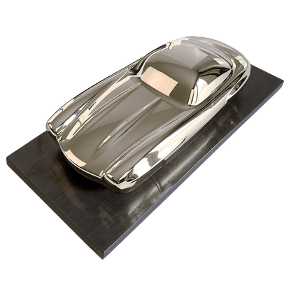 MERCEDES 300 SL EVOCATION - GOLD-PLATED HANDCRAFTED AUTOMOTIVE SCULPTURE