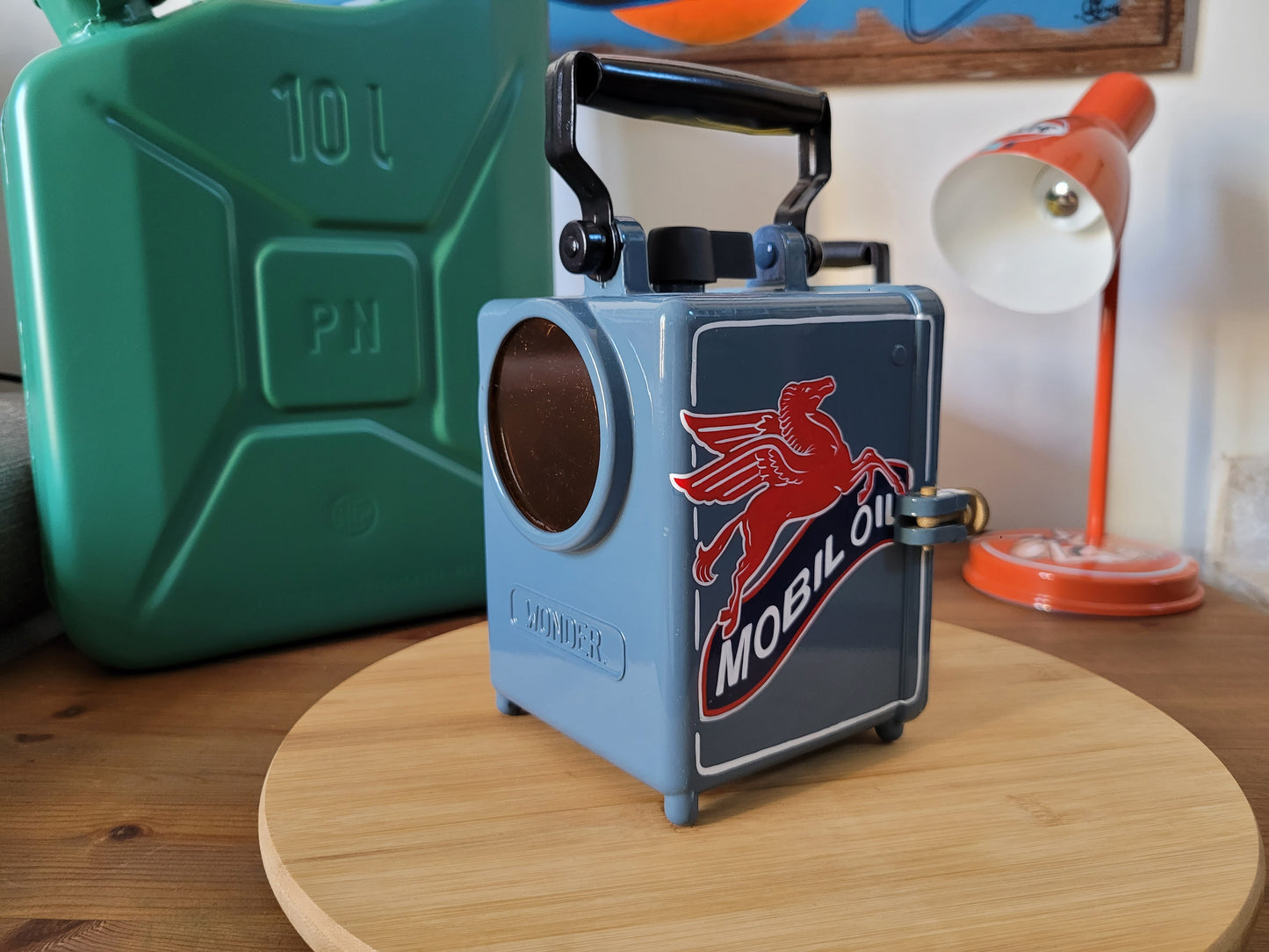 VINTAGE CUSTOMISED SNCF LAMP - AUTOMOTIVE LIGHTING OBJECT