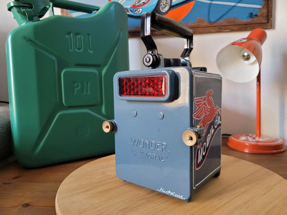 VINTAGE CUSTOMISED SNCF LAMP - AUTOMOTIVE LIGHTING OBJECT