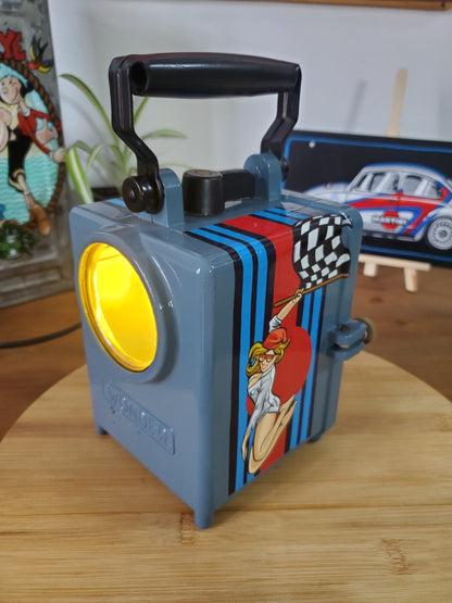 VINTAGE CUSTOMISED SNCF LAMP - AUTOMOTIVE LIGHTING OBJECT