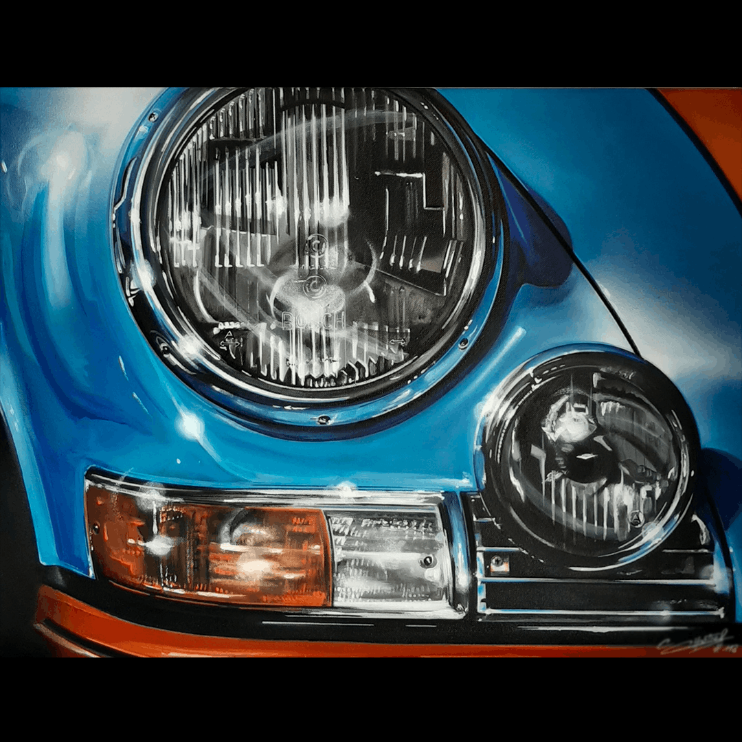 PORSCHE 911 2.7 RS - PEINTURE AUTOMOBILE A L'ACRYLIQUE