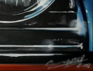 PORSCHE 911 2.7 RS - AUTOMOTIVE ACRYLIC PAINTING