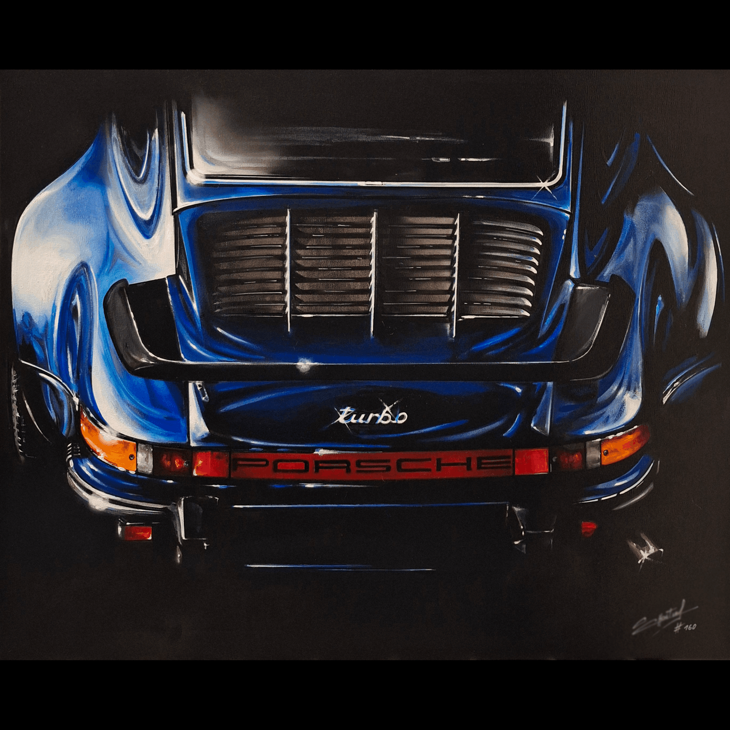 PORSCHE 911 TURBO TYPE G - PEINTURE AUTOMOBILE A L'ACRYLIQUE