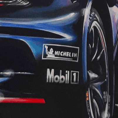 PORSCHE 992 GT3 R - AUTOMOTIVE ACRYLIC PAINTING