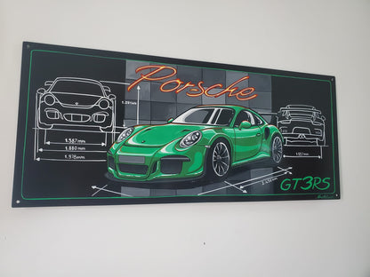 CUSTOMISED AUTOMOTIVE PAINTED METAL PLATE - AUTOMOTIVE DECORATION