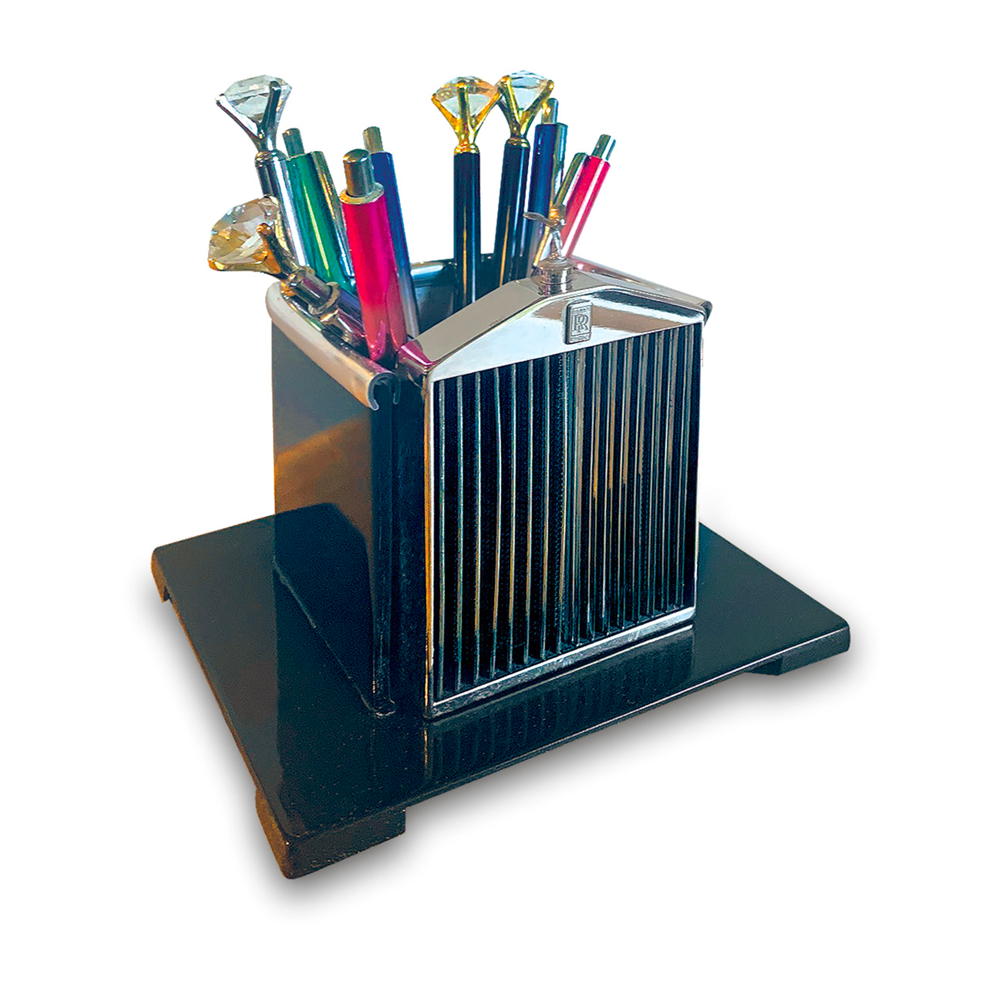 VINTAGE ROLLS ROYCE PEN HOLDER L'AUTOMOBILIER